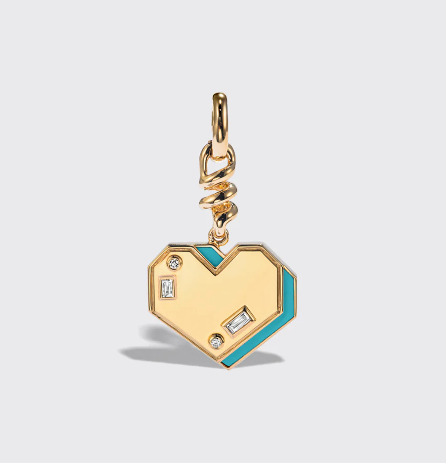 YELLOW GOLD HEART CHARM