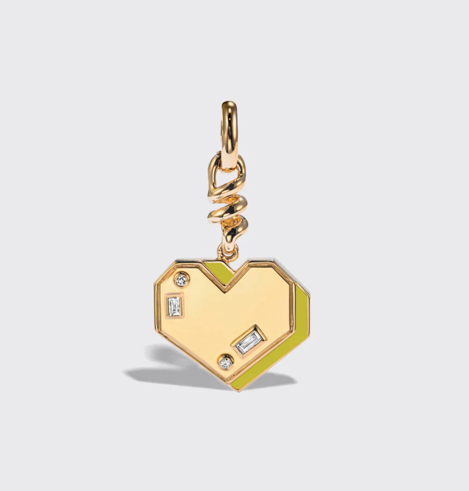 YELLOW GOLD HEART CHARM