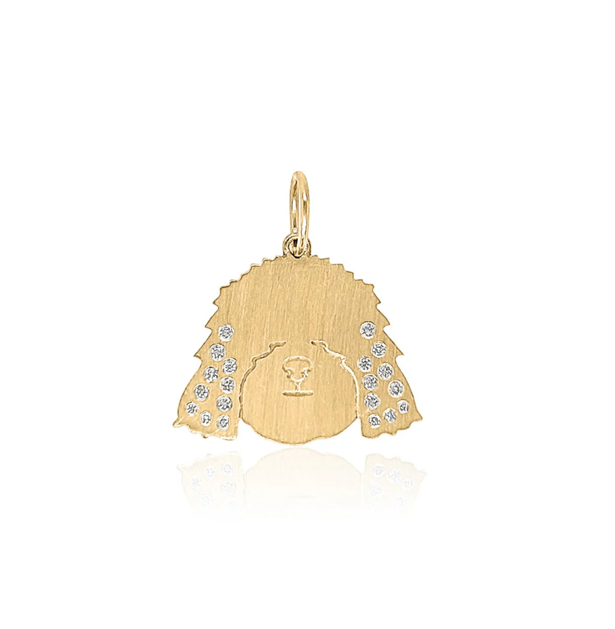 DOG CHARM WITH DIAMONDS