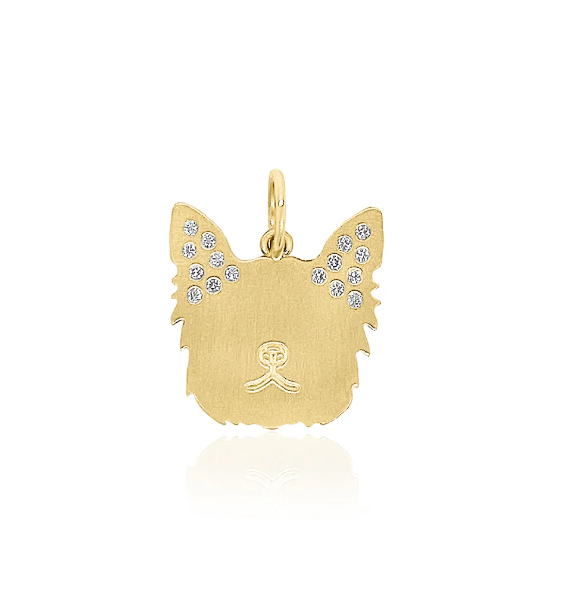 DOG CHARM WITH DIAMONDS