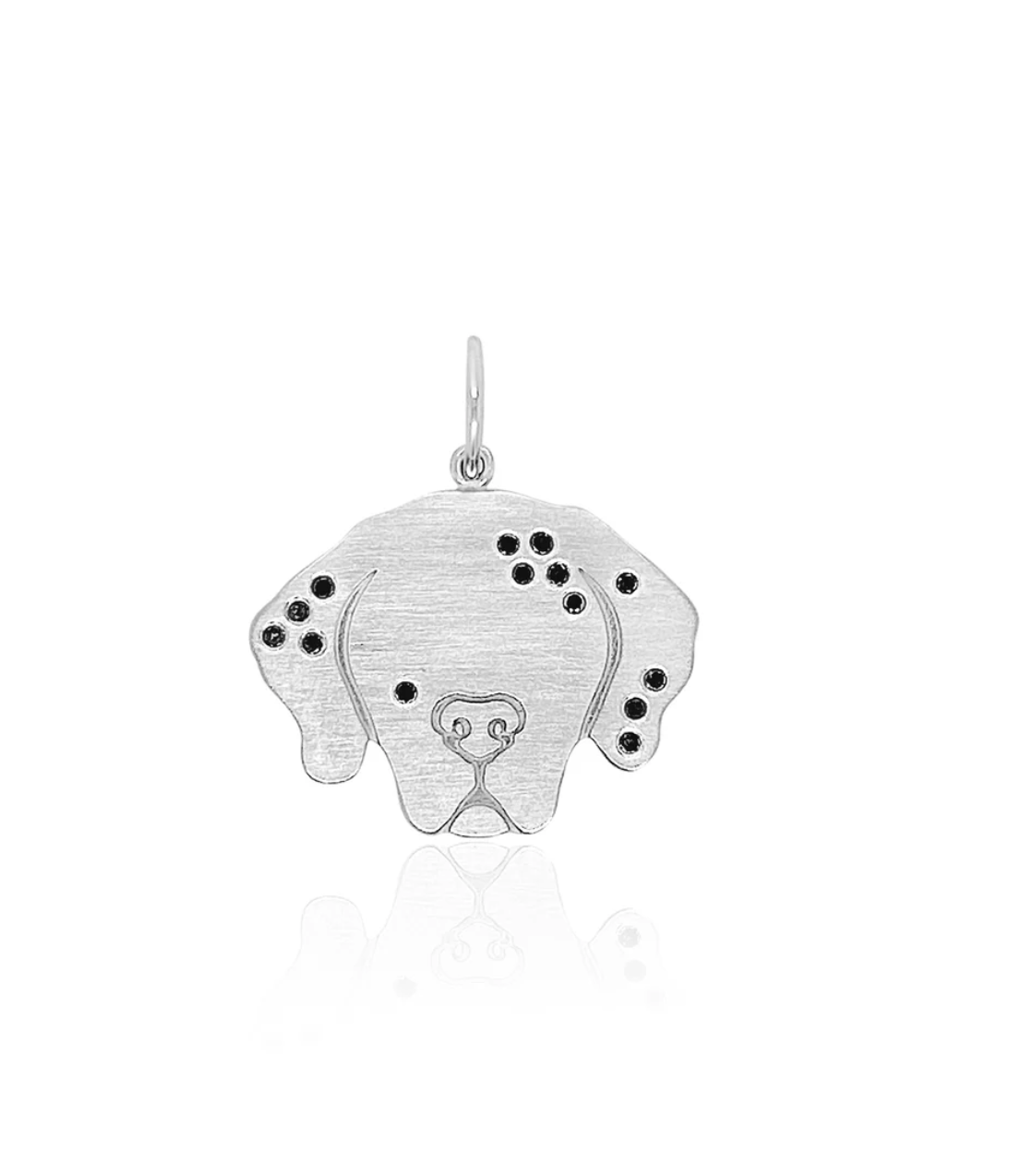 DOG CHARM WITH DIAMONDS