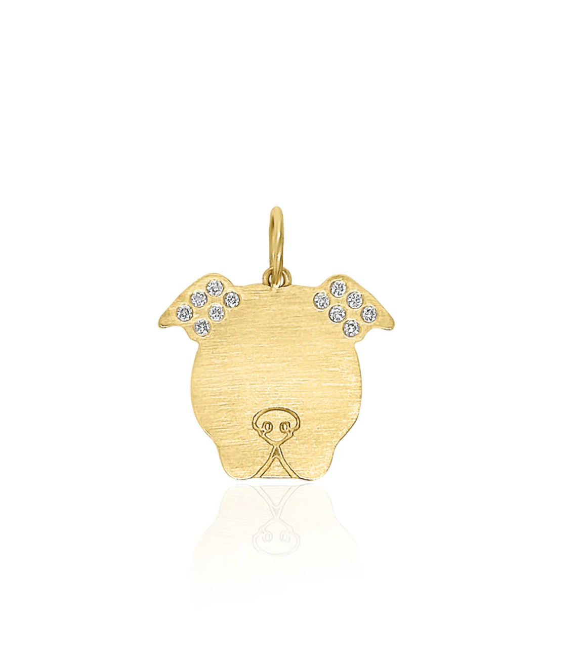 DOG CHARM WITH DIAMONDS