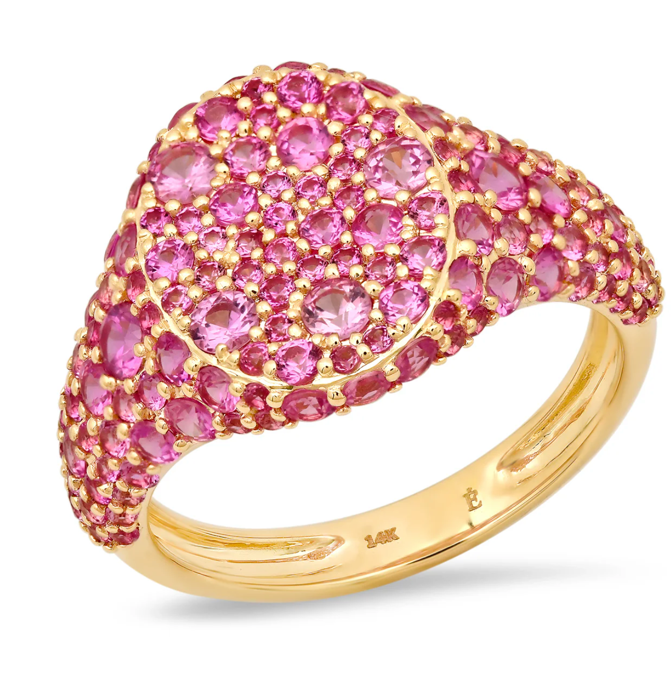 Encrusted Signet Ring