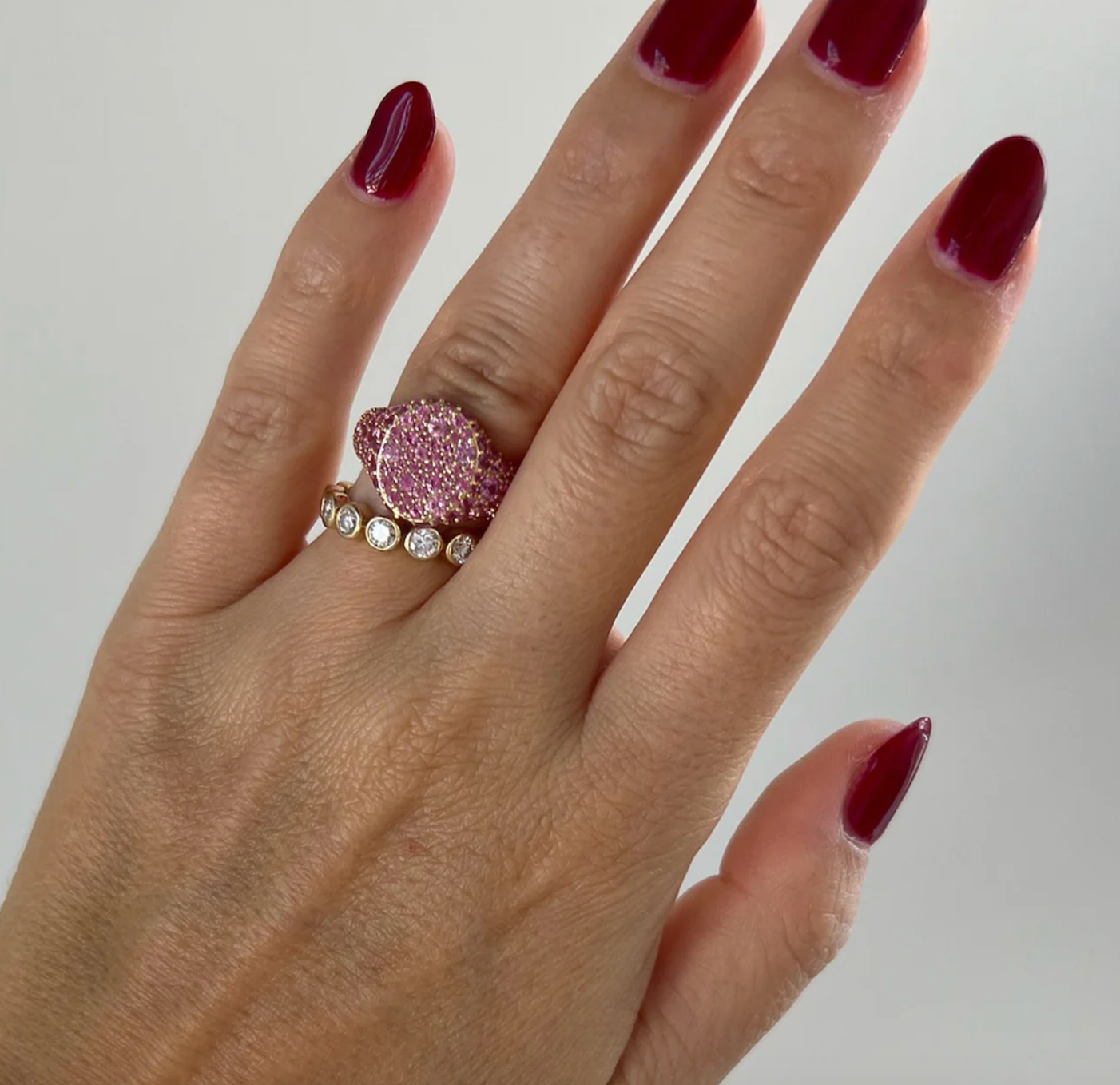 Encrusted Signet Ring