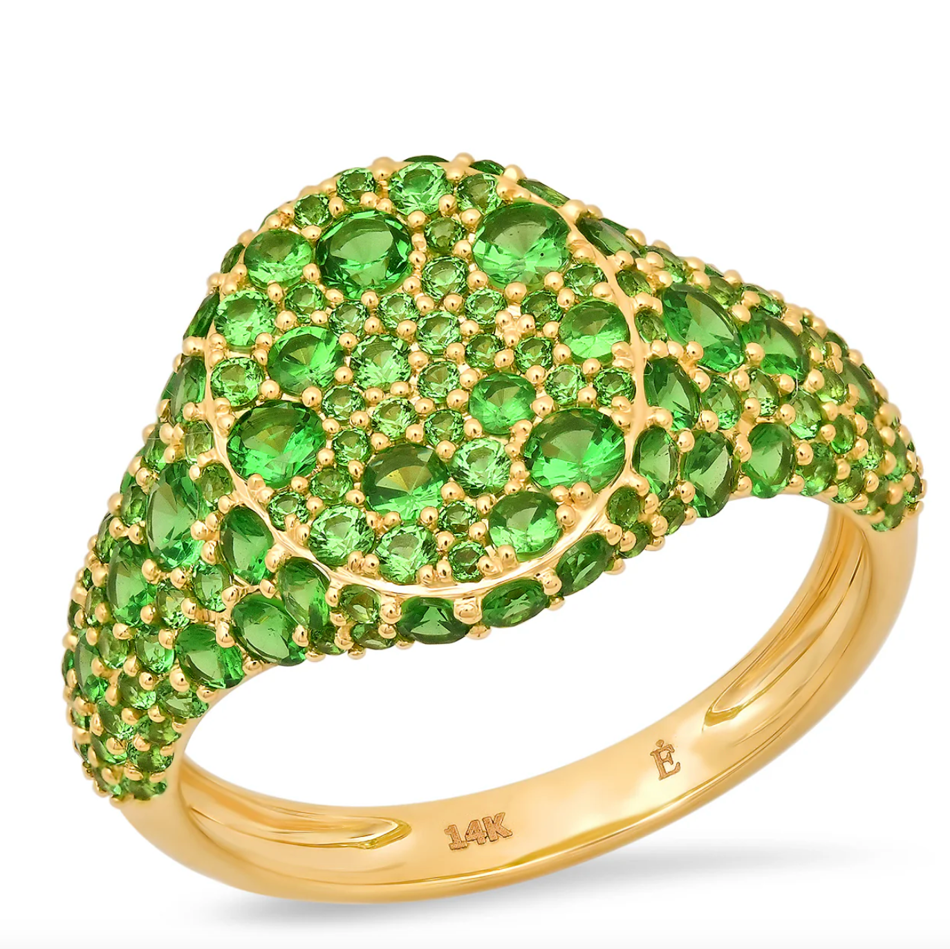 Encrusted Signet Ring
