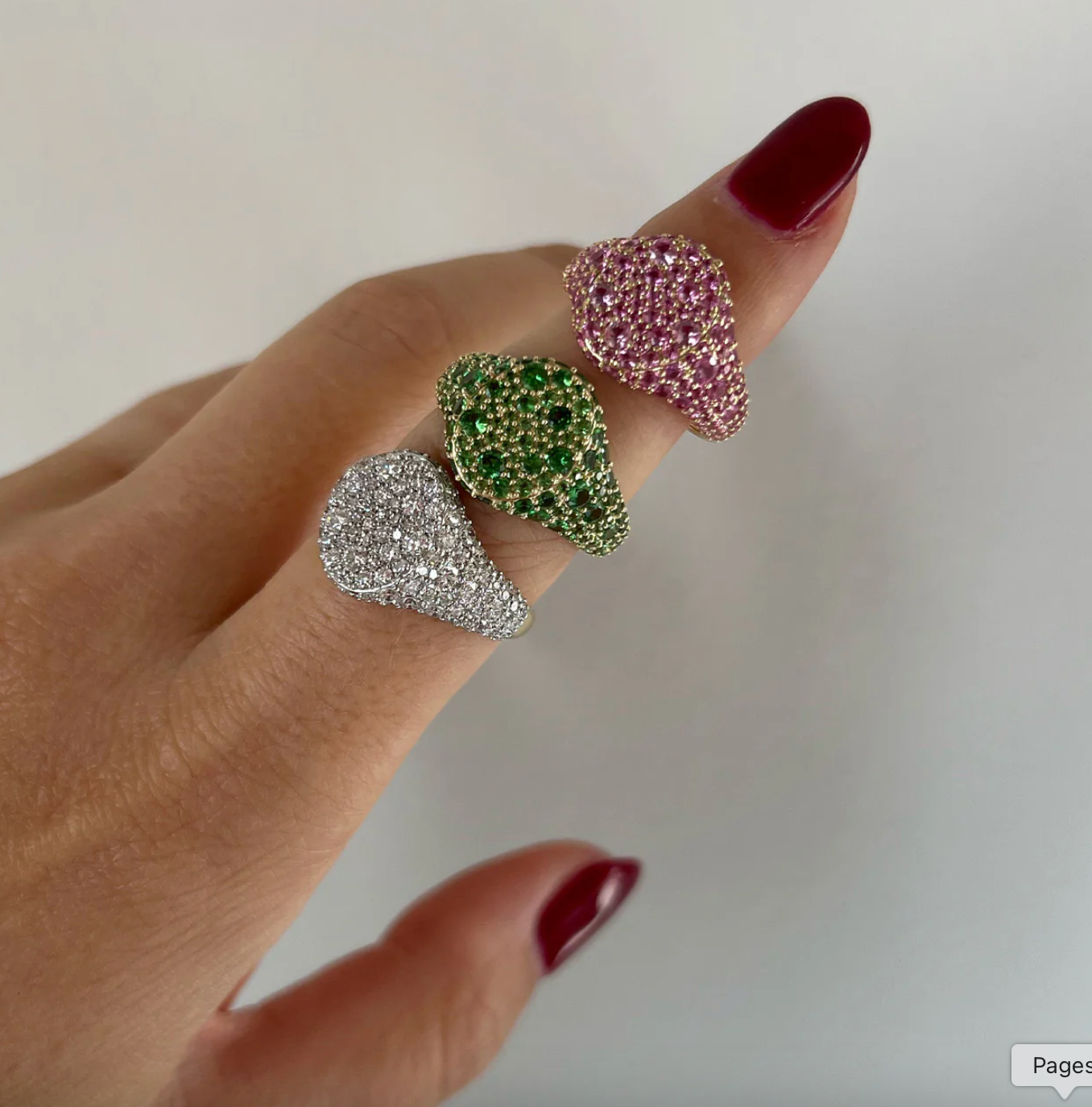 Encrusted Signet Ring