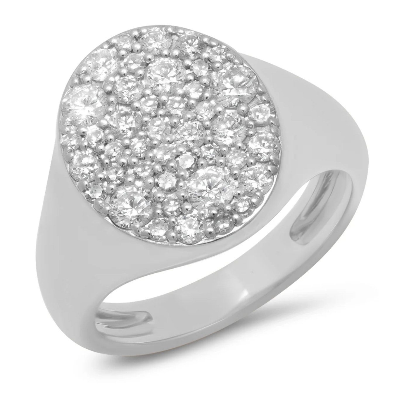 Diamond Signet Pinky Ring