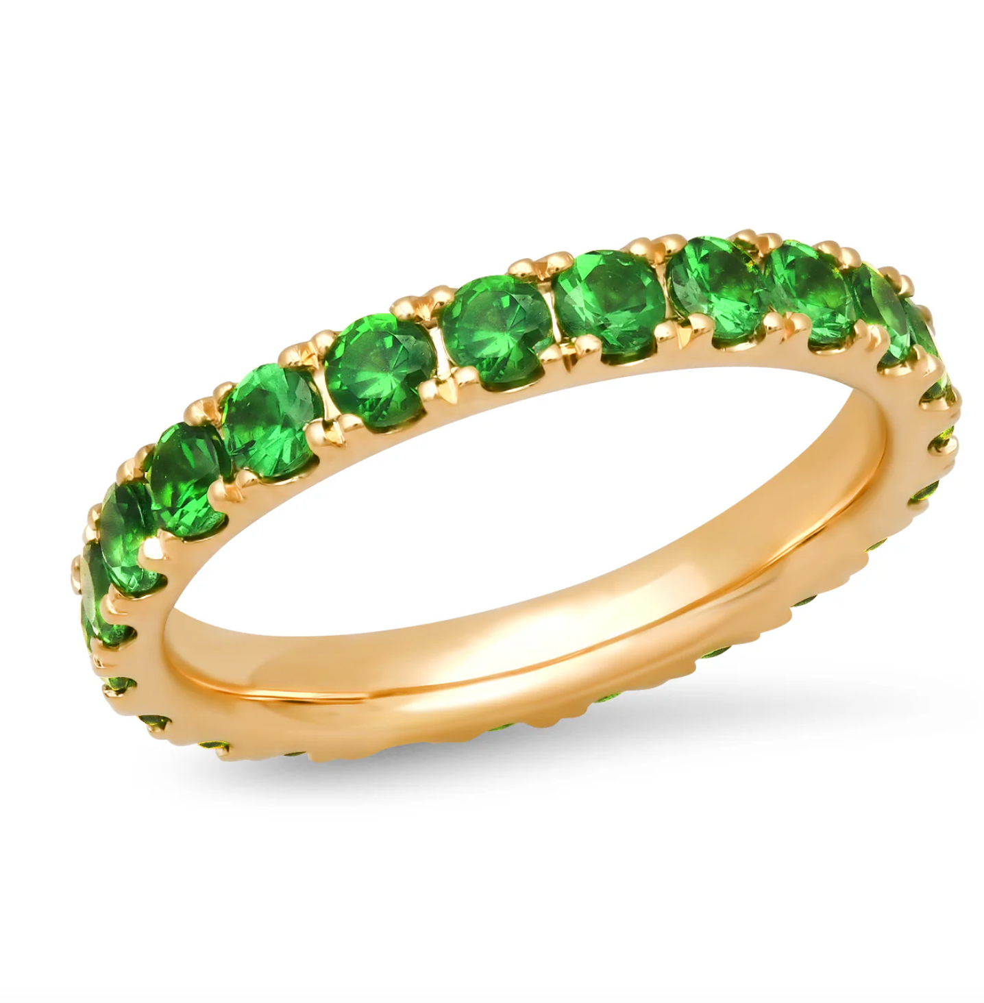 Large Tsavorite Eternity Band