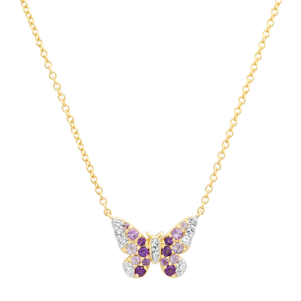 Mini Ombré Butterfly Necklace