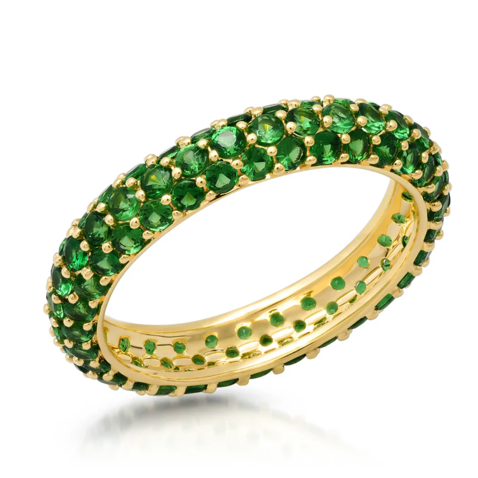 Tsavorite Domed Ring