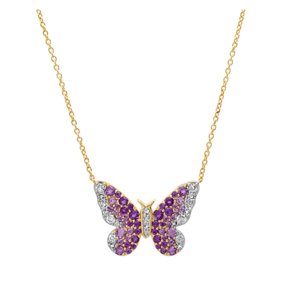 Ombré Butterfly Necklace