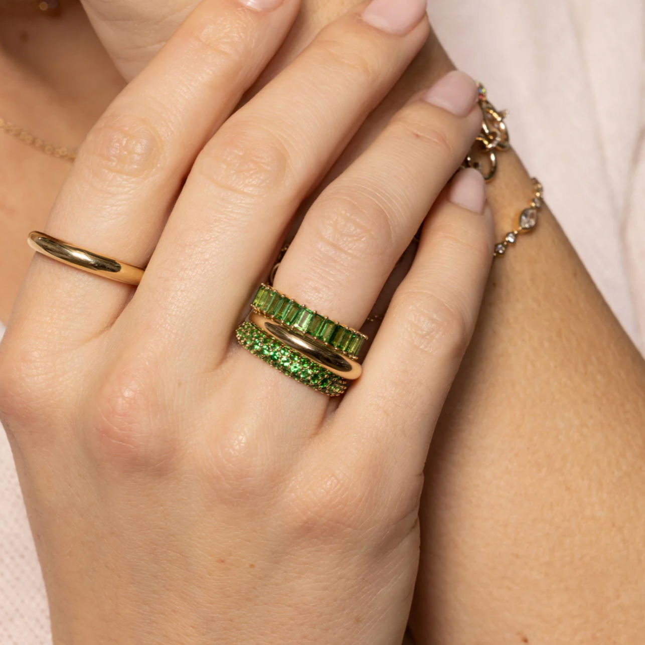 Vertical Baguette Ring
