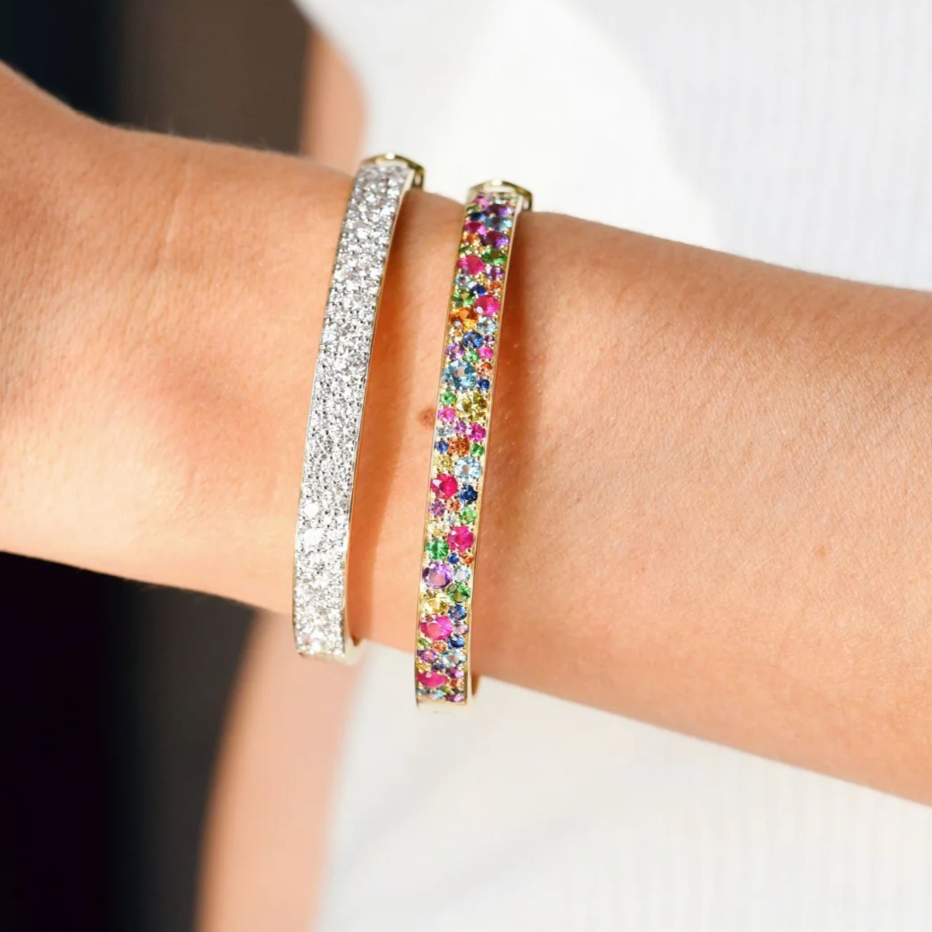 Multi Colored Cluster Bangle