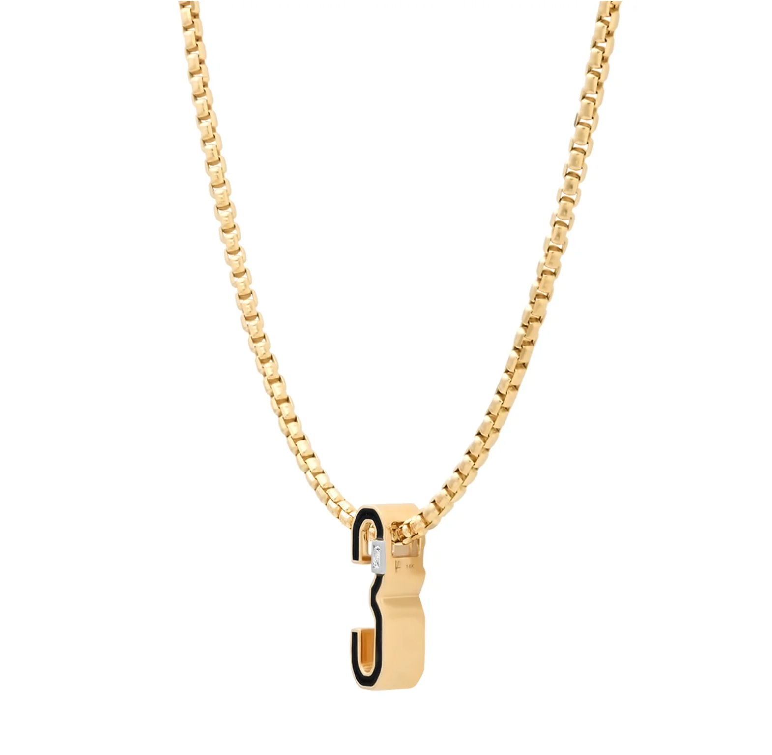 Slide-On Enamel Number Pendant