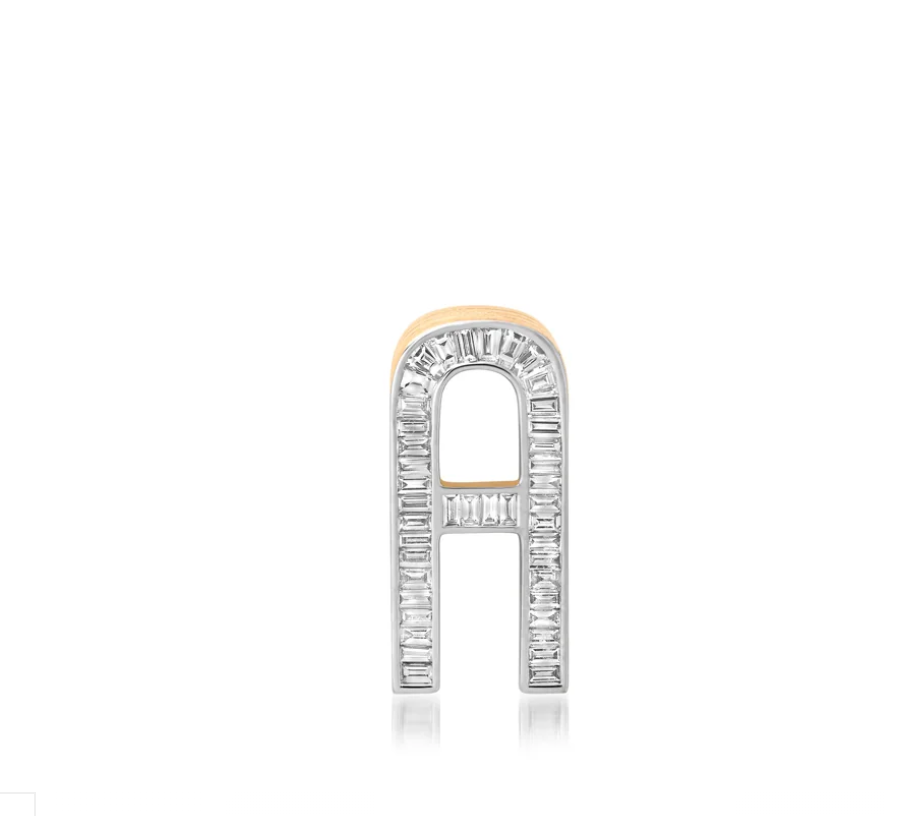 Slide-On Grandsize Diamond Encrusted Initial