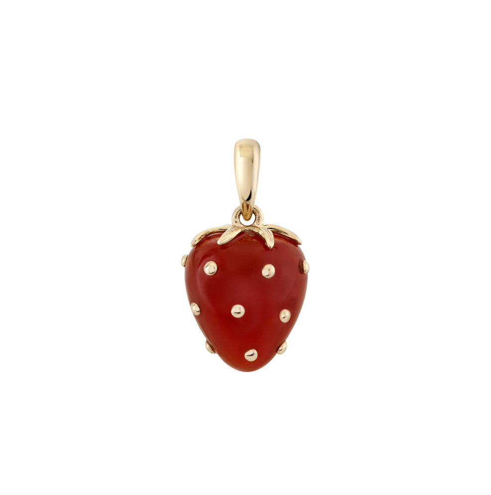 Petite Strawberry Agate Pendant