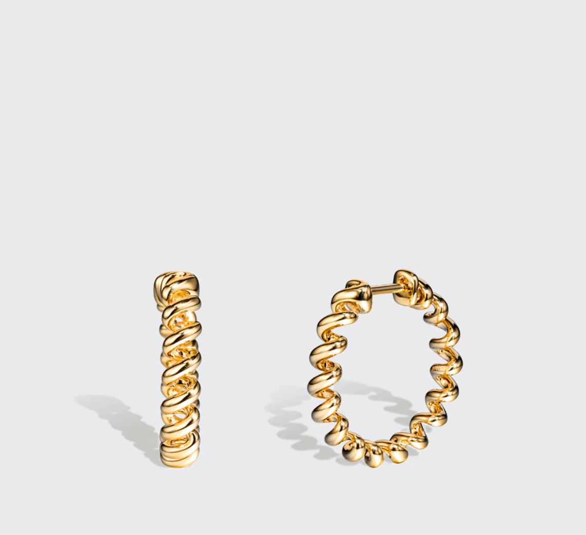 SMALL GOLD MINI SLINKEE EARRINGS