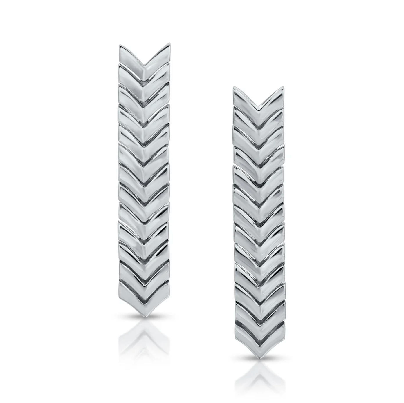 GOLD ZIPPER DROP EARRINGS