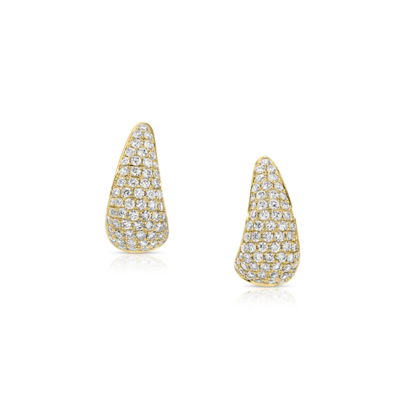 SMALL DIAMOND CLAW EARRINGS