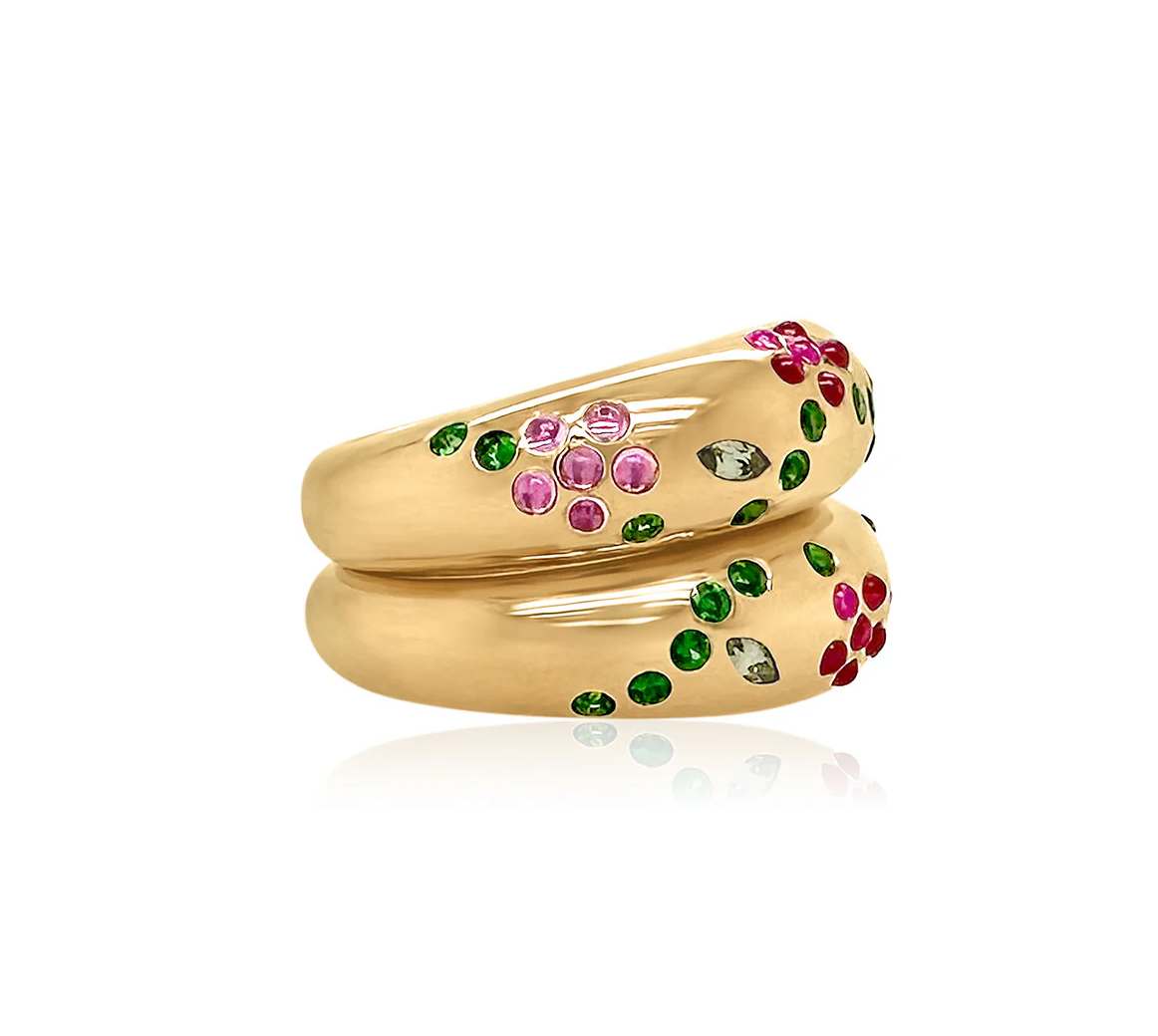 CLASSIC FLORA VINE STACK RING