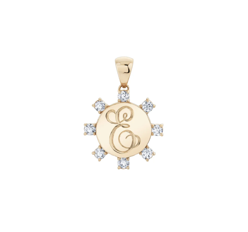Diamond Carousel Signet Pendant