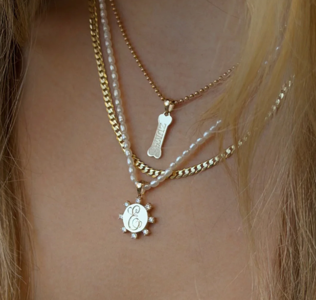 Diamond Carousel Signet Pendant