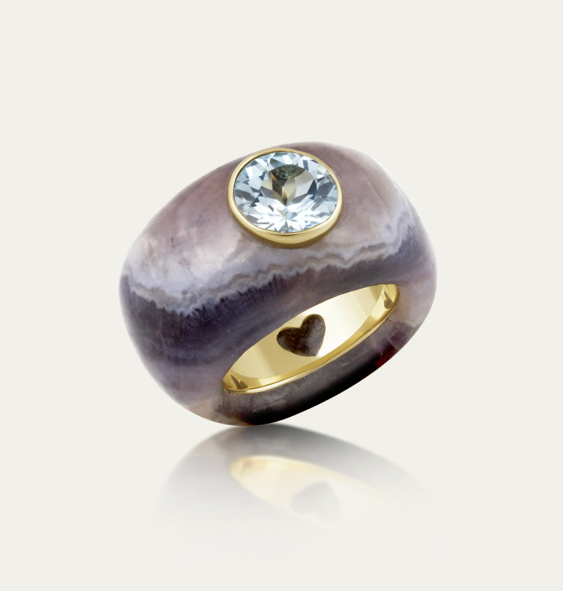 Carved Stone Ring