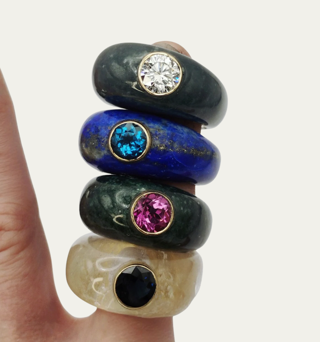 Carved Stone Ring