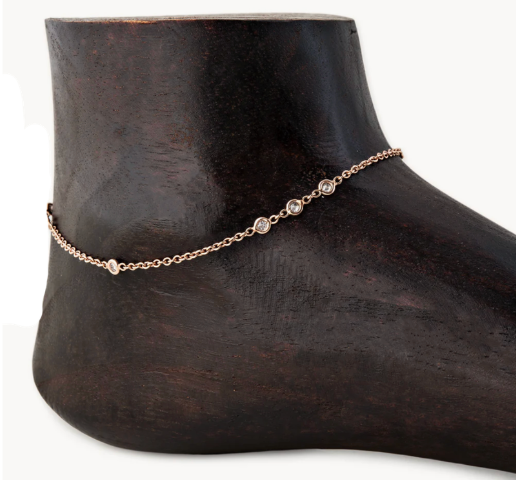 3x2x1 Diamond Anklet