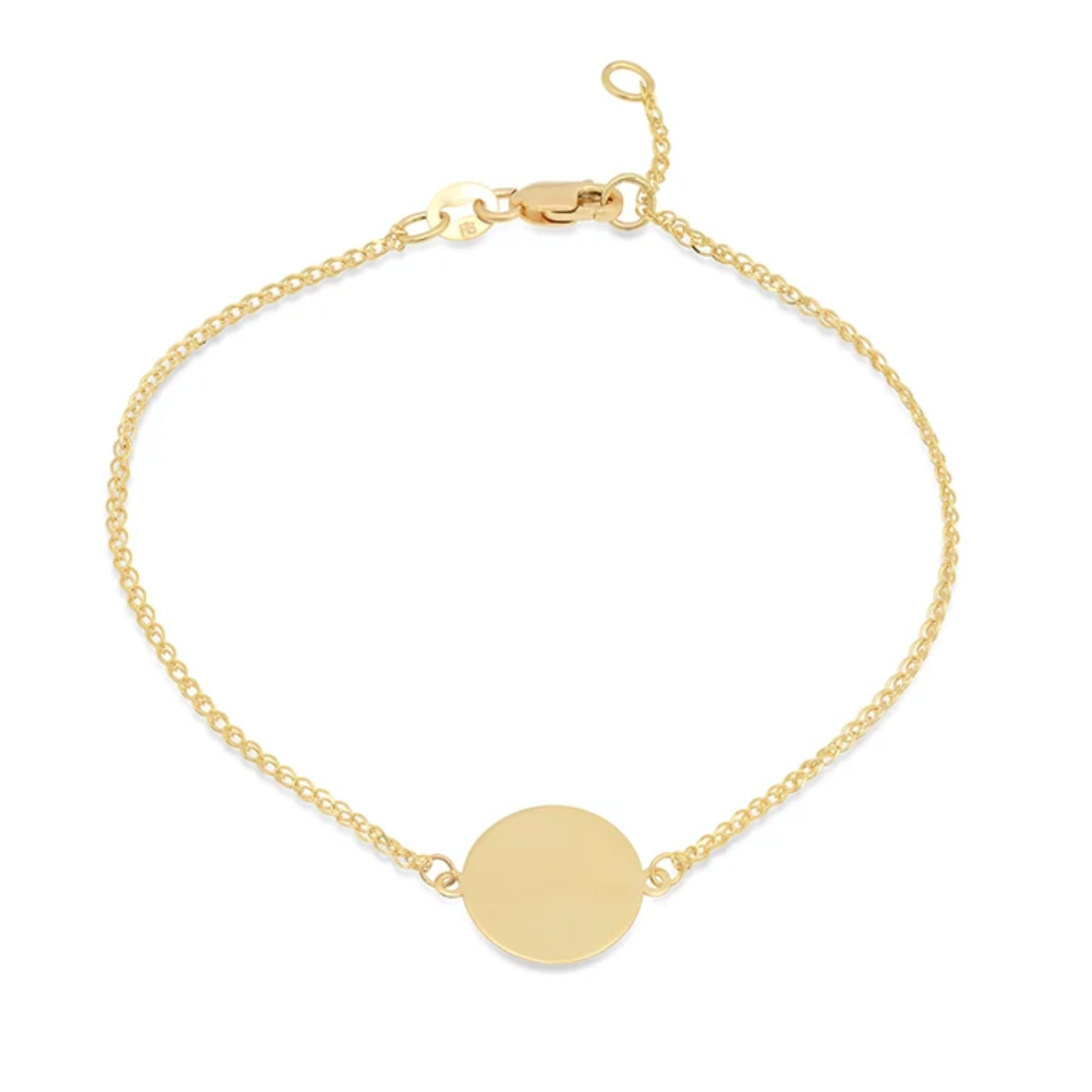 14K GOLD DISC BRACELET
