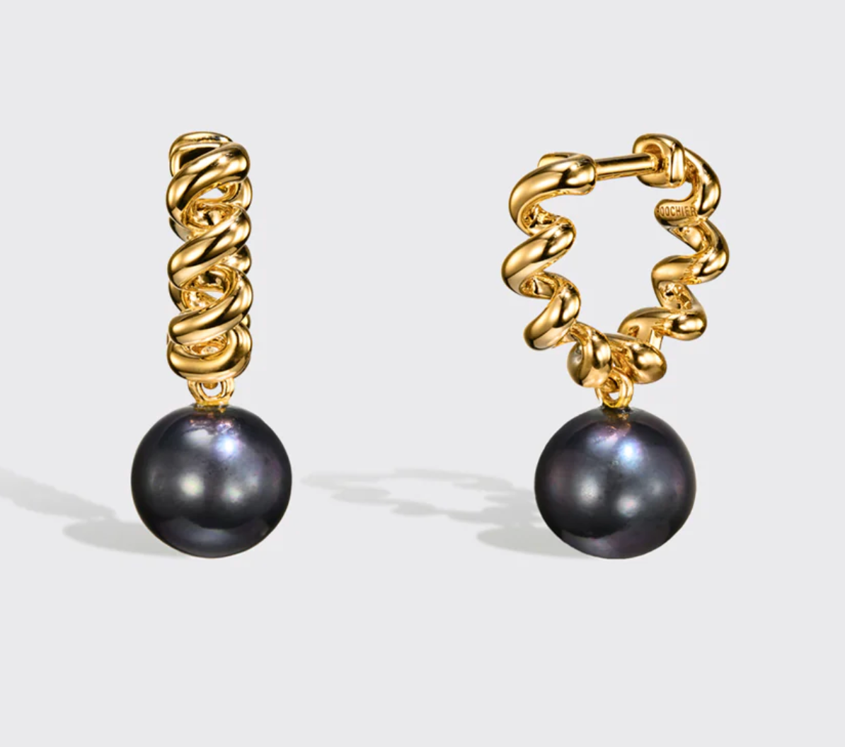 GREY PEARL BEACHING EARRINGS