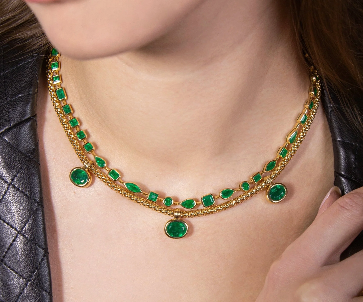 Milia Emerald Necklace