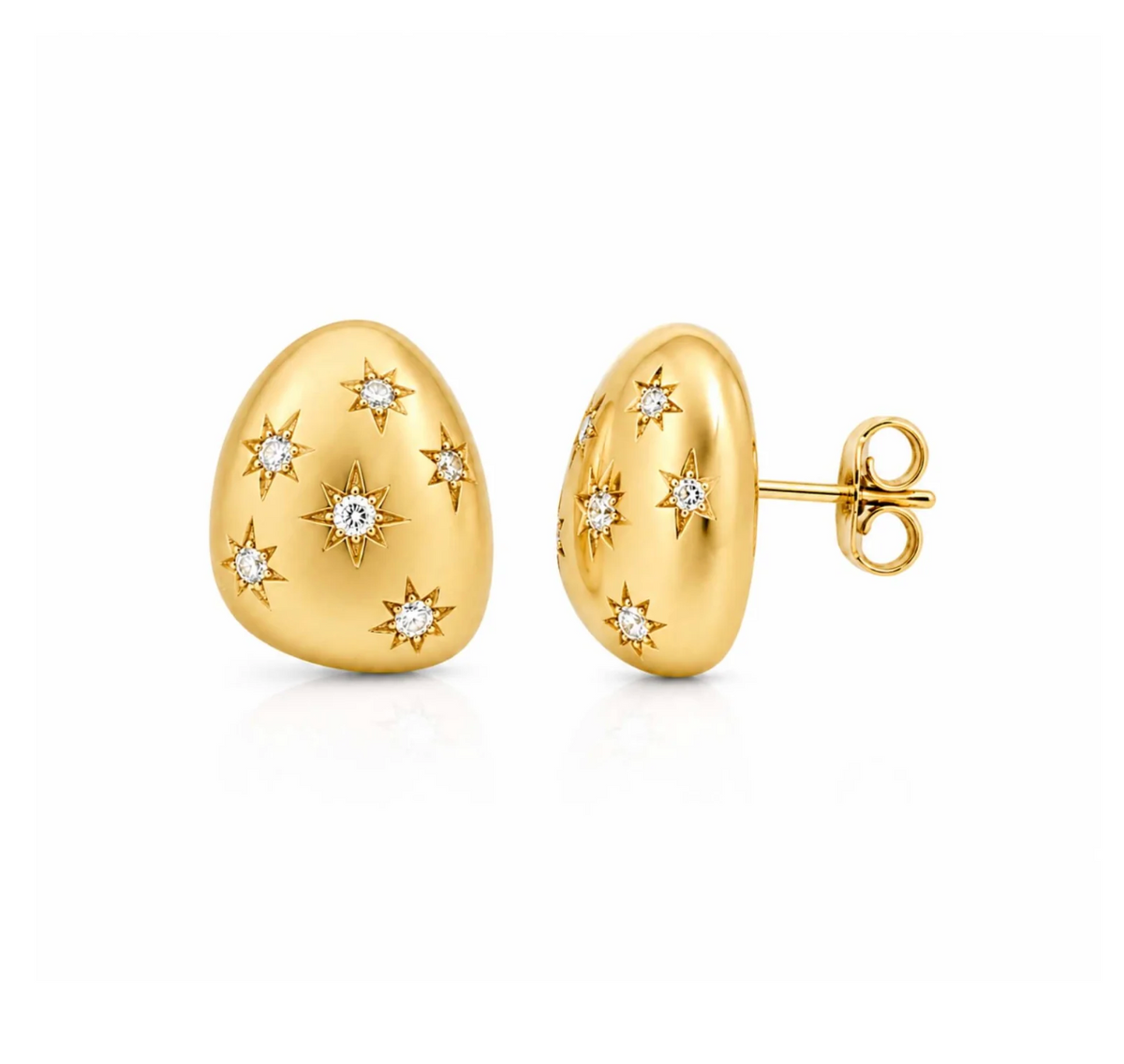 STARBURST BUBBLE STUD EARRINGS