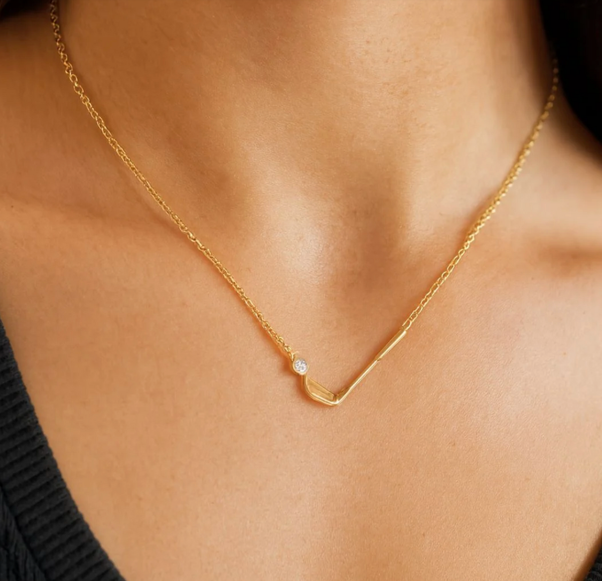 DIAMOND BALL GOLF NECKLACE