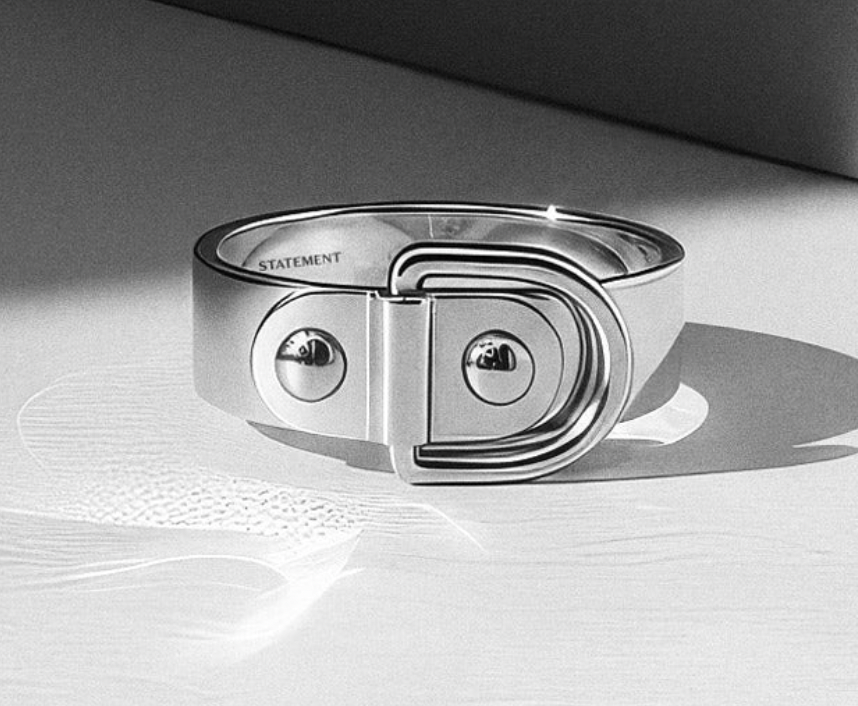 Silver Rivet Ring