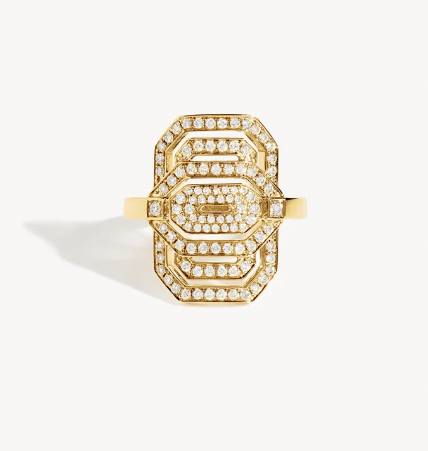 medium MY WAY DIAMONDS & 18K YELLOW GOLD ring