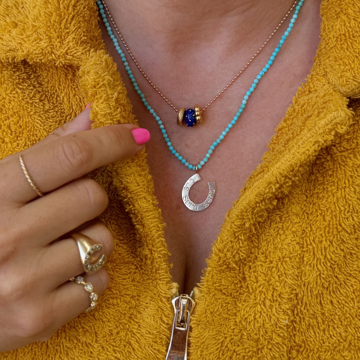 Petite Turquoise Beaded Necklace
