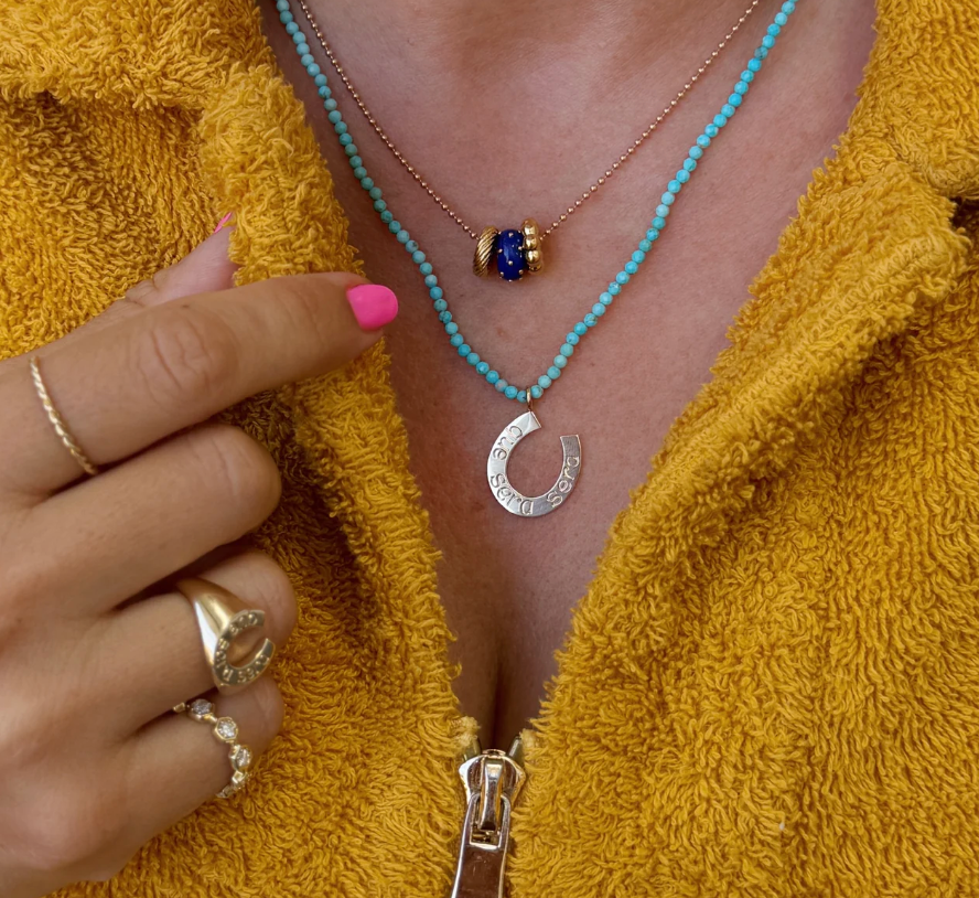 Lucky Horseshoe Signet Pendant