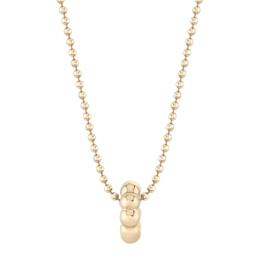Mochi Donut Gold Rondelle Bead
