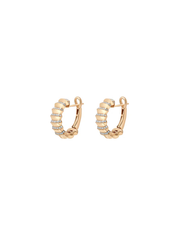 Borsh Pavé Hoop Earrings