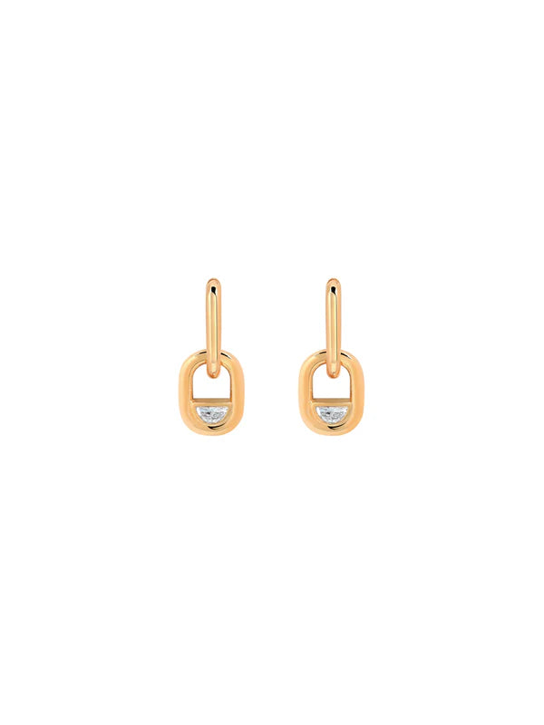 Edessa Diamond Pendant Drop Earrings