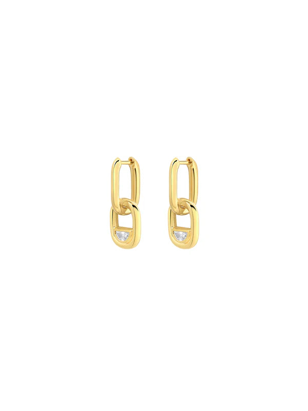 Edessa Diamond Pendant Drop Earrings