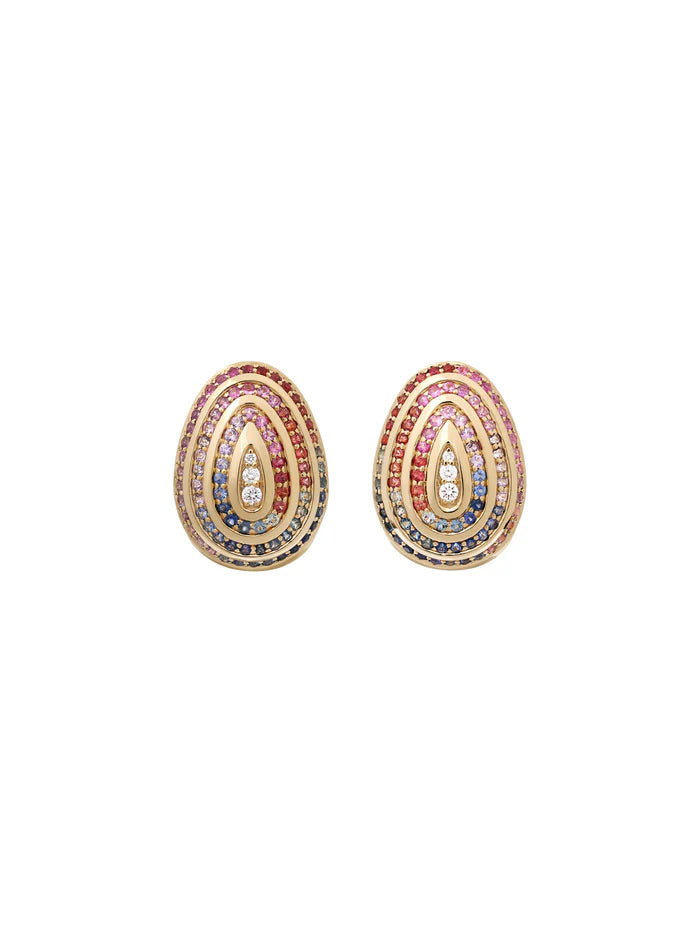 Cosmic Egg Confetti Orbit Earrings