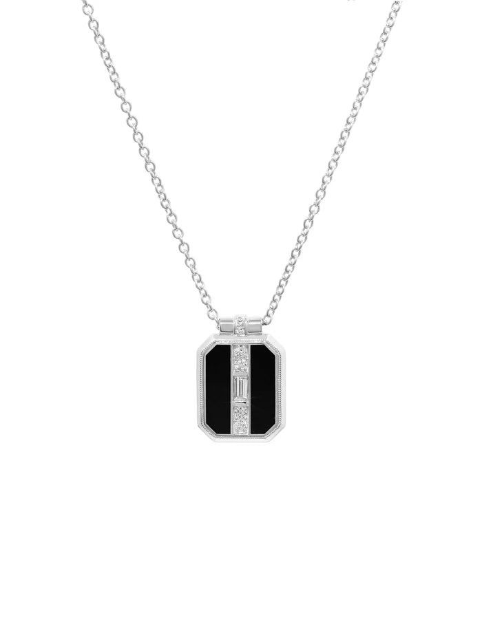 Miura jet black pendant