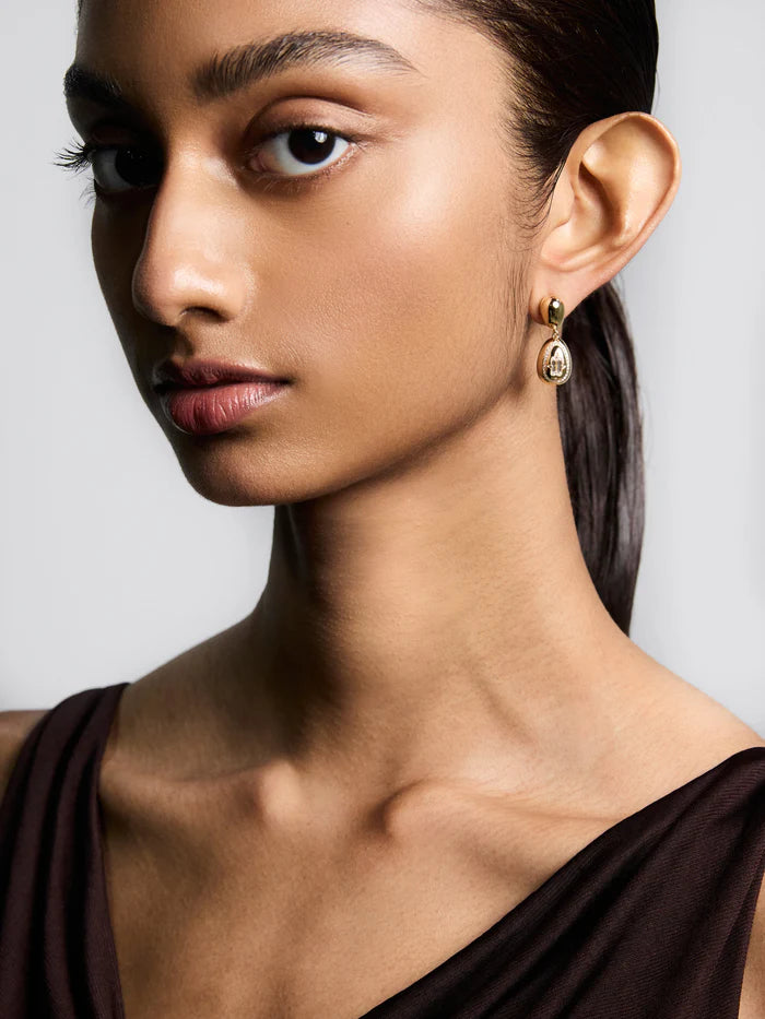 Cosmic Egg Diamond Drop Earrings