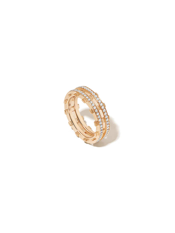 Railroad Pave Ring