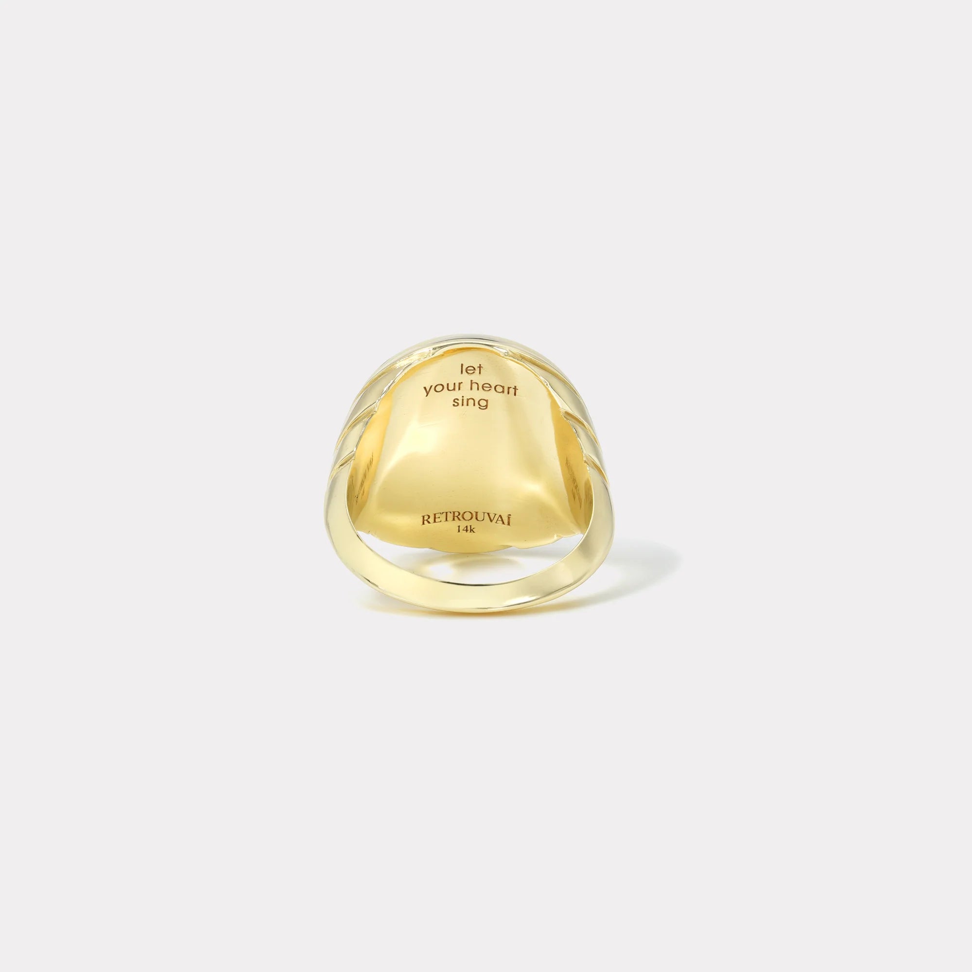 Fantasy Signet Ring with Diamonds