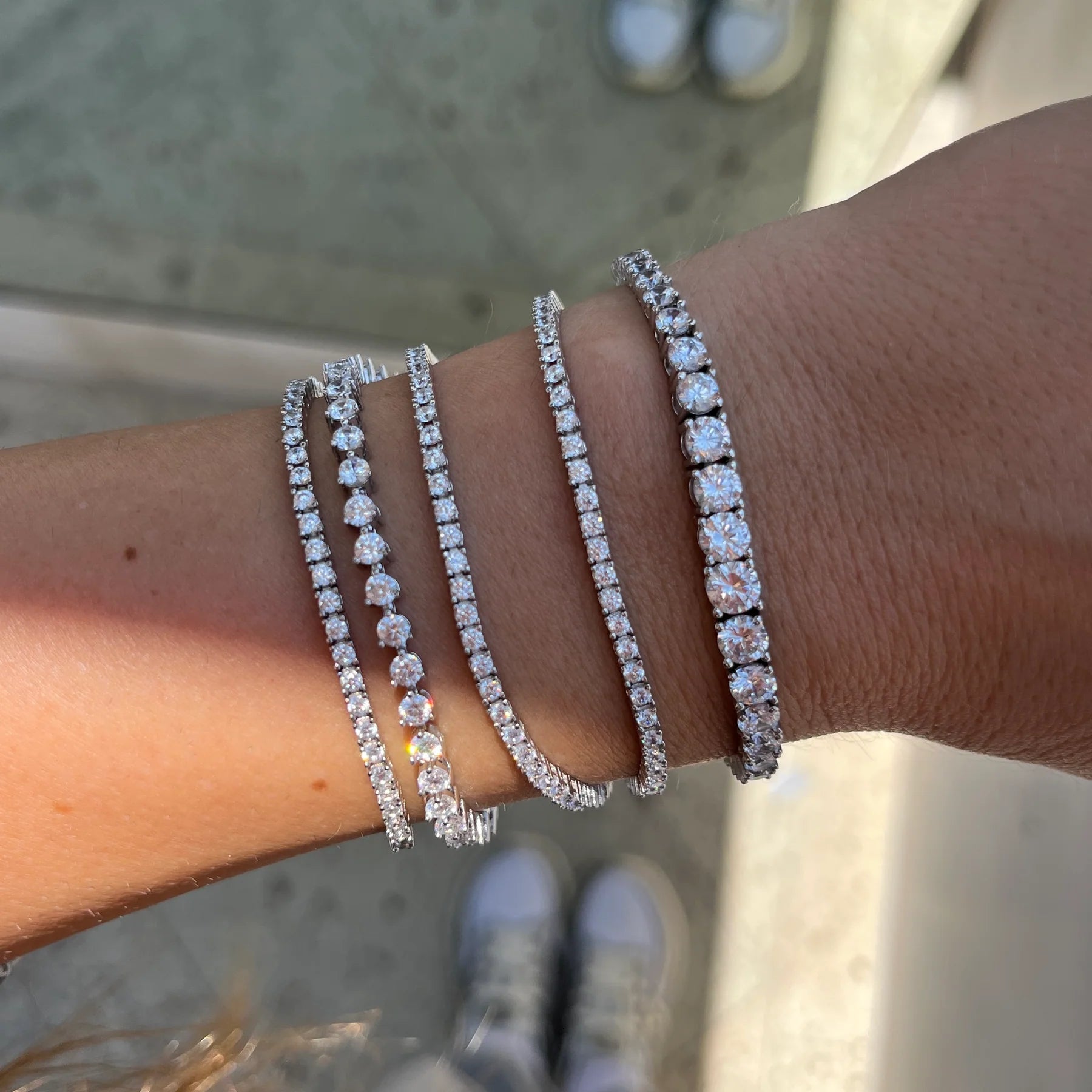 THE "KATE" 3 PRONG 3MM TENNIS BRACELET