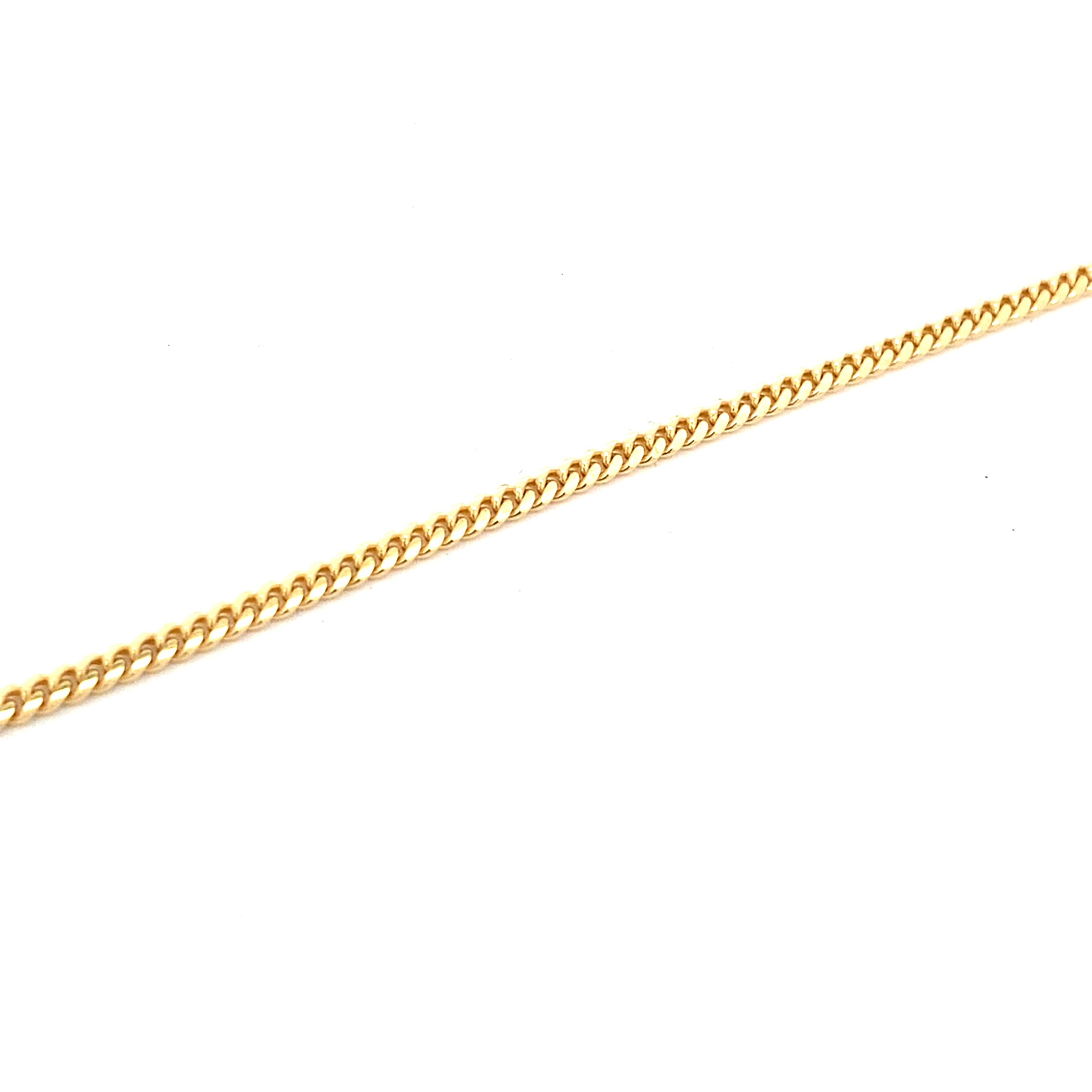 Thin Yellow Gold Cuban Chain
