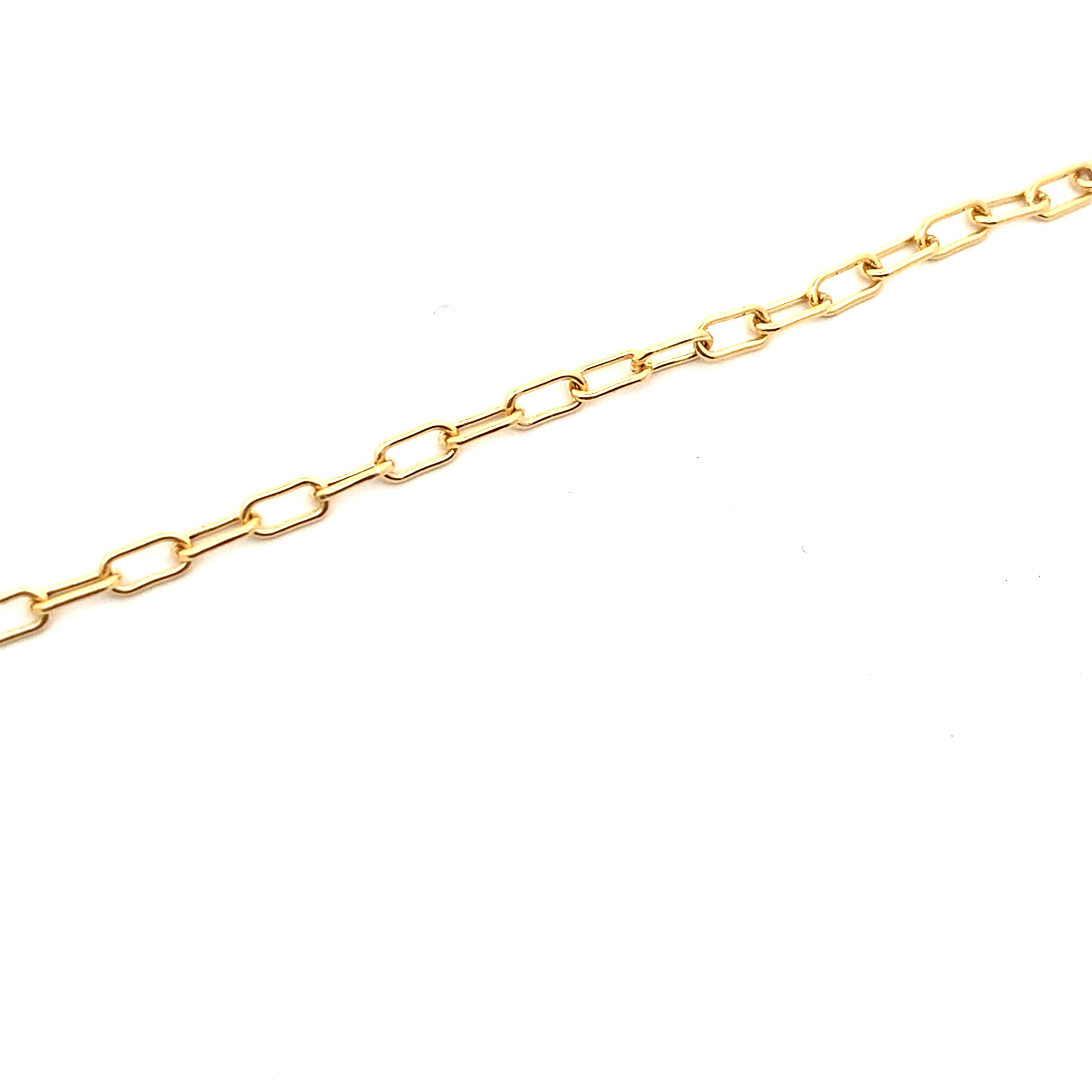 Yellow Gold Paperclip Chain